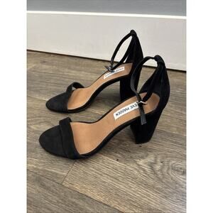 Steve Madden Black Strappy Heels Size 8